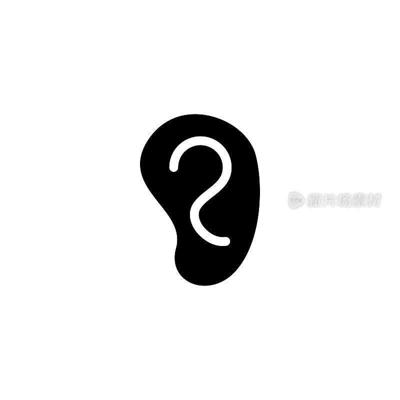 ear, listen icon vector illustration